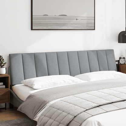 Cuscino Testiera Hanko Grigio Chiaro 200 cm in Tessuto