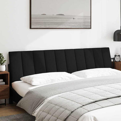 Cuscino Testiera Hanko Nero 200 cm in Tessuto