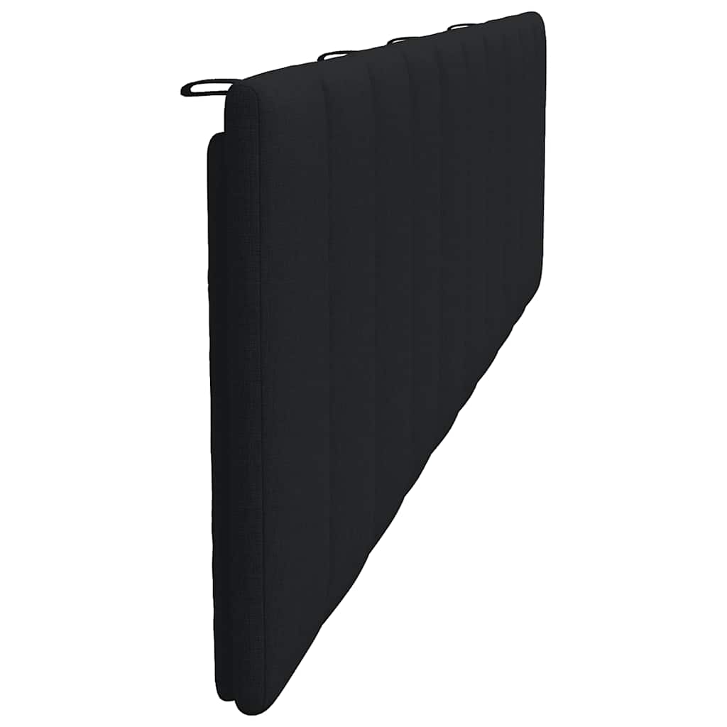 Cuscino Testiera Hanko Nero 200 cm in Tessuto