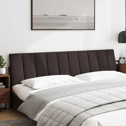 Cuscino Testiera Hanko Marrone Scuro 200 cm in Tessuto