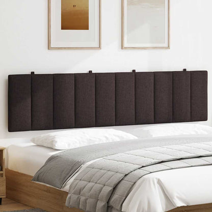 Cuscino Testiera Hanko Marrone Scuro 200 cm in Tessuto