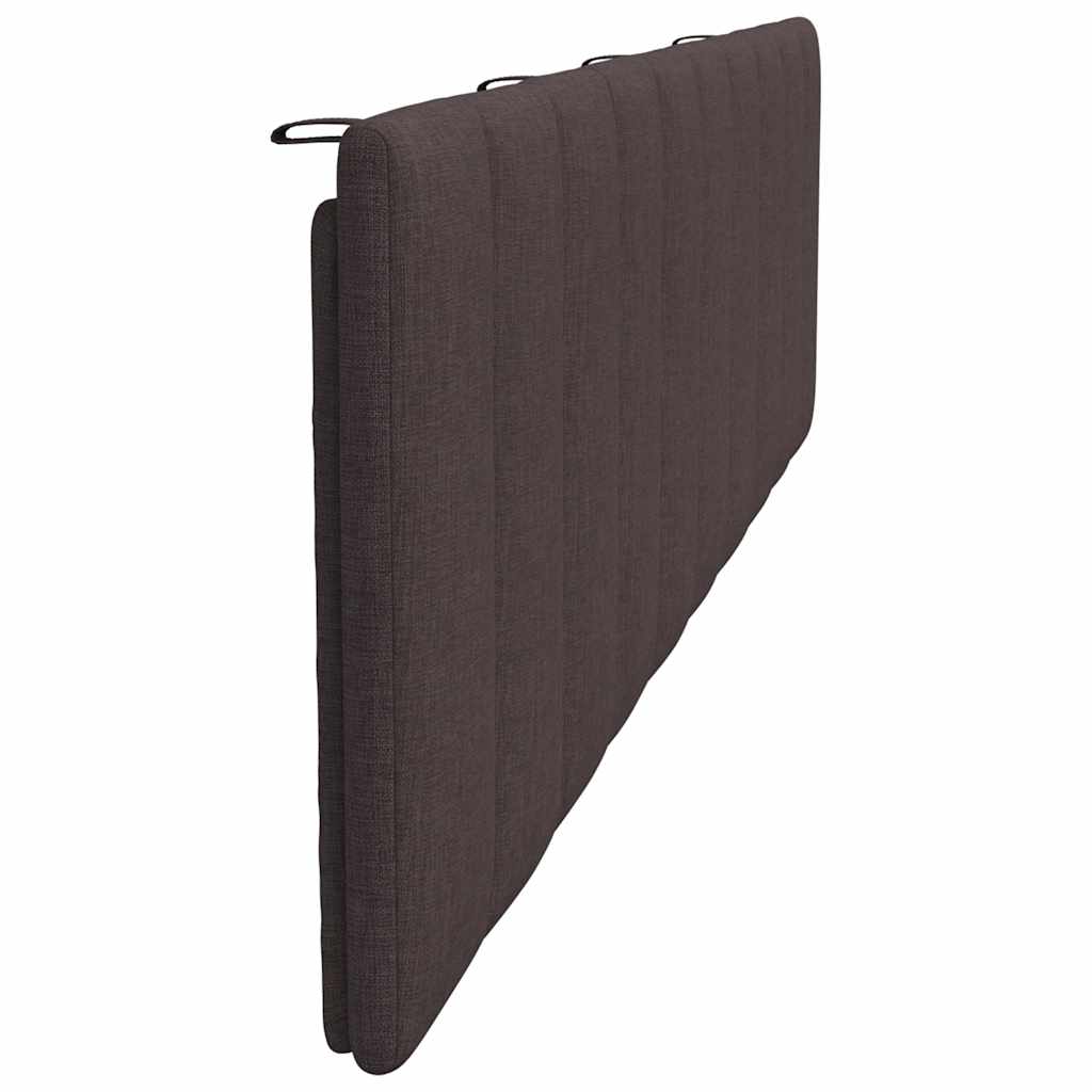Cuscino Testiera Hanko Marrone Scuro 200 cm in Tessuto