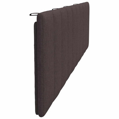 Cuscino Testiera Hanko Marrone Scuro 200 cm in Tessuto