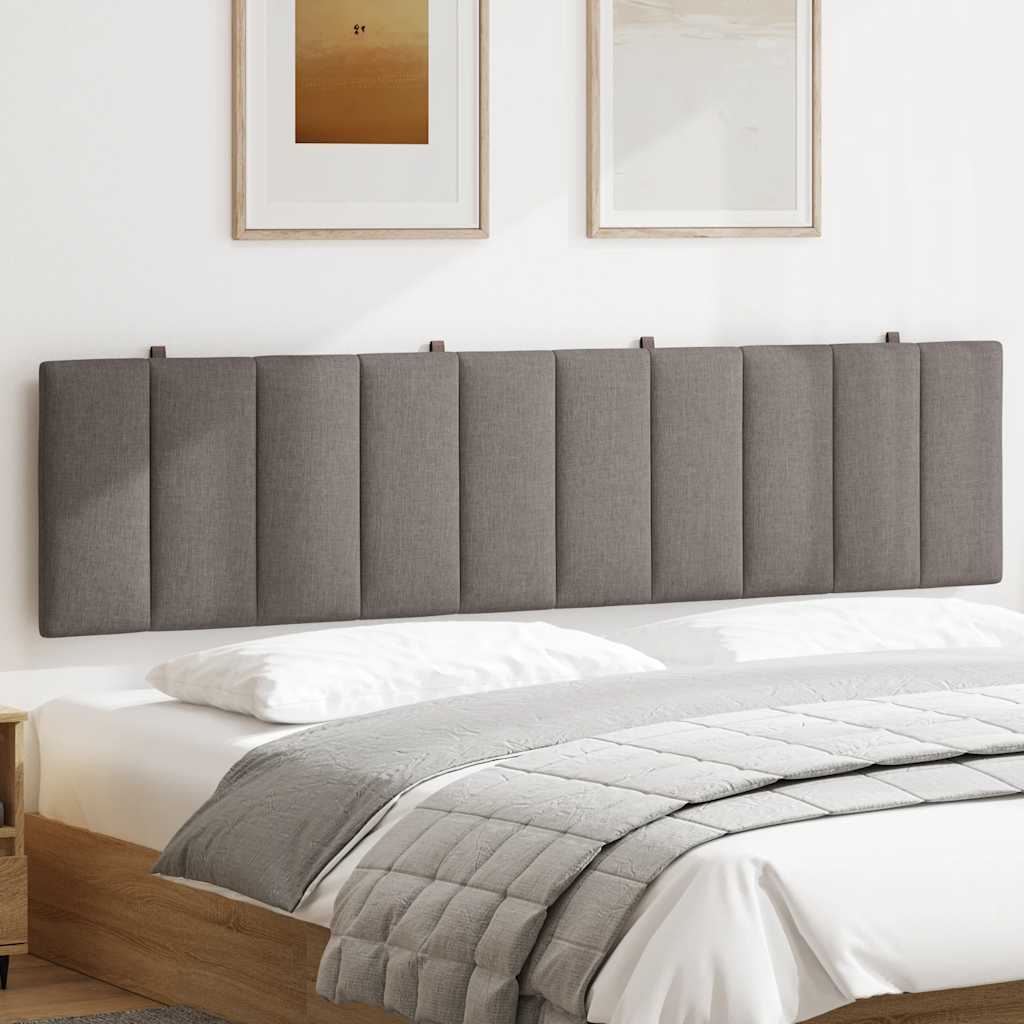 Cuscino Testiera Hanko Tortora 200 cm in Tessuto