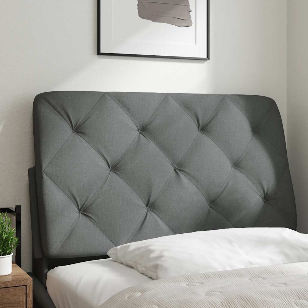 Cuscino Testiera Grigio Scuro 80 cm in Tessuto