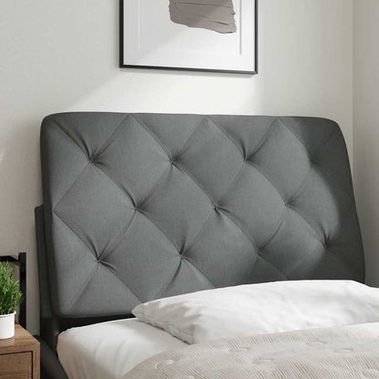 Cuscino Testiera Grigio Scuro 90 cm in Tessuto
