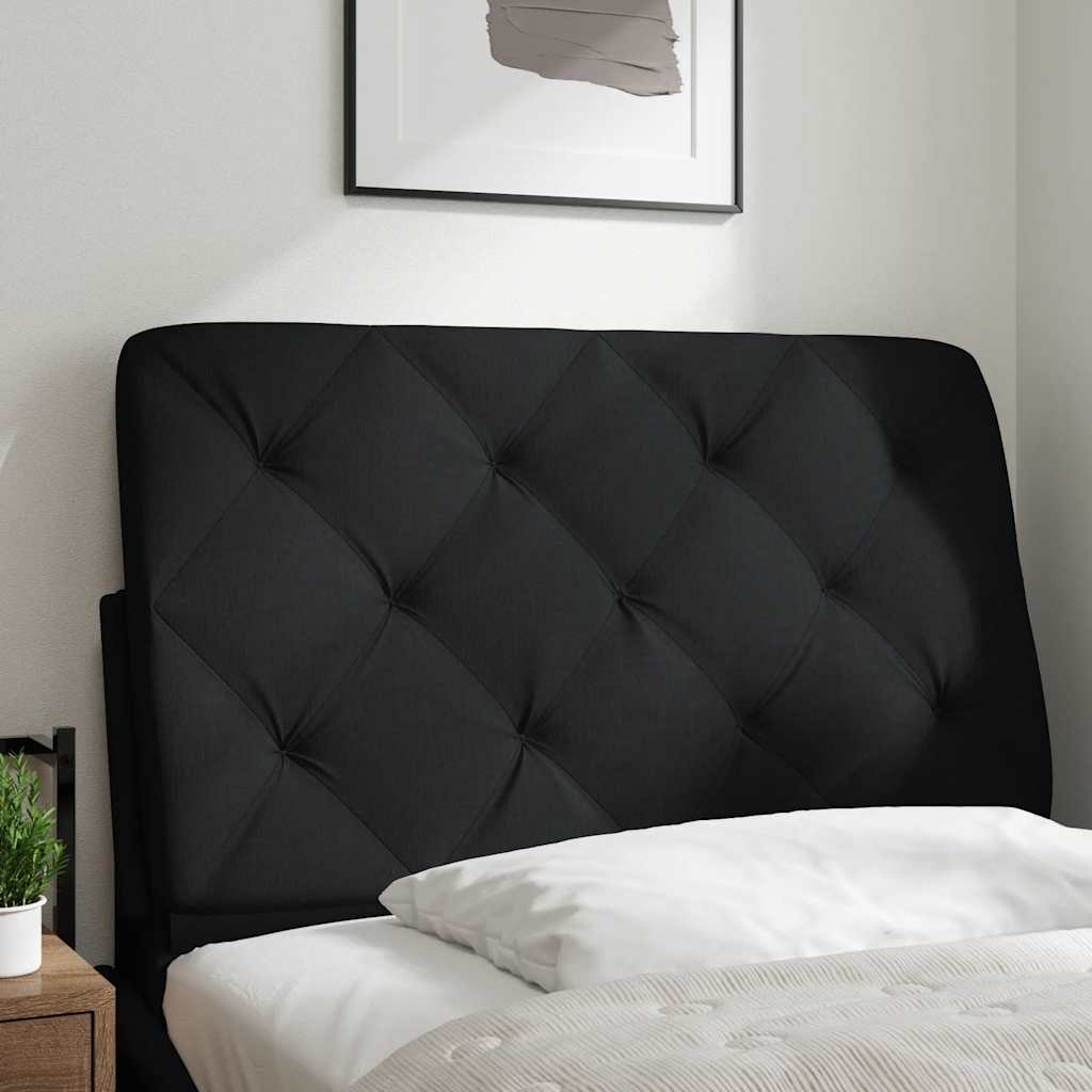 Cuscino Testiera Nero 90 cm in Tessuto