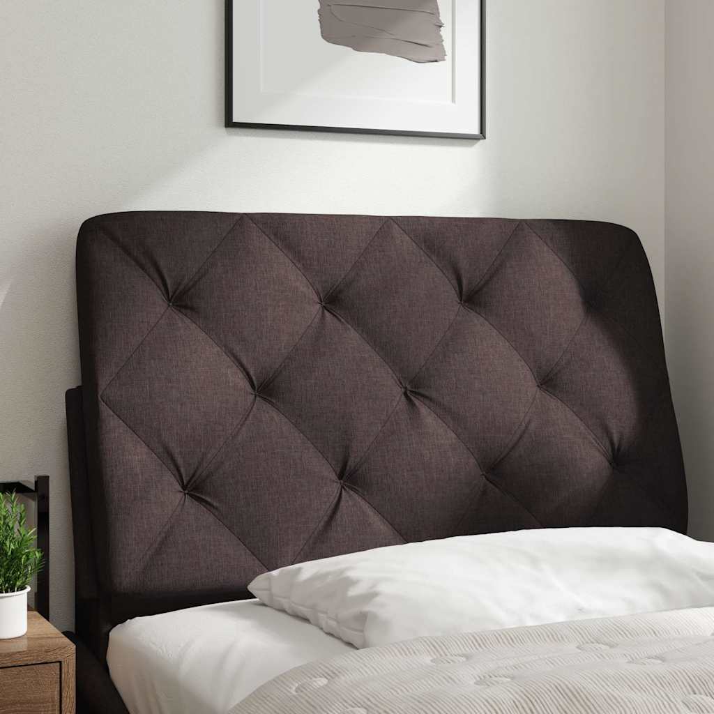Cuscino Testiera Marrone Scuro 90 cm in Tessuto