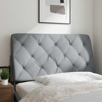 Cuscino Testiera Grigio Chiaro 100 cm in Tessuto