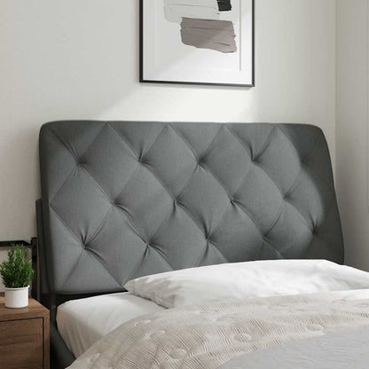Cuscino Testiera Grigio Scuro 100 cm in Tessuto