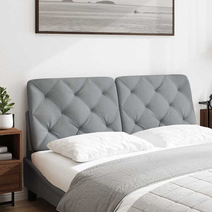 Cuscino Testiera Grigio Chiaro 120 cm in Tessuto