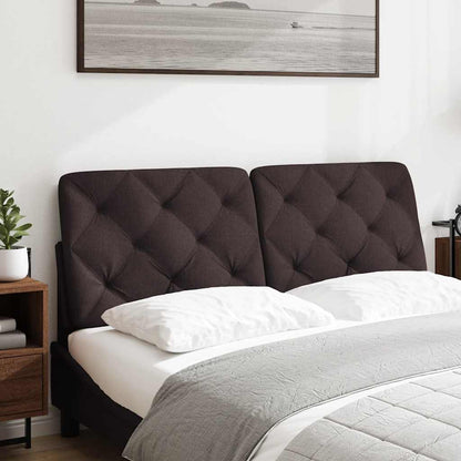 Cuscino Testiera Marrone Scuro 120 cm in Tessuto