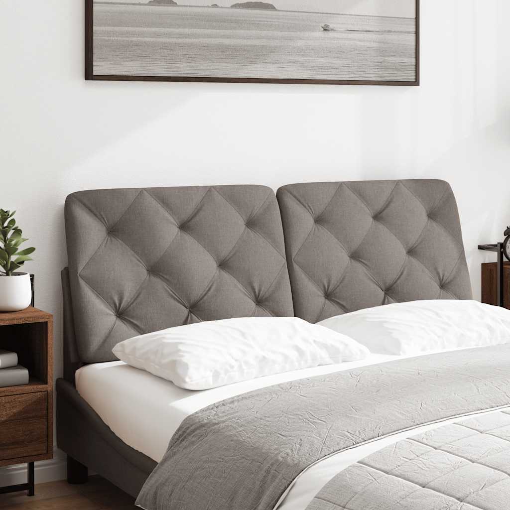 Cuscino Testiera Tortora 120 cm in Tessuto