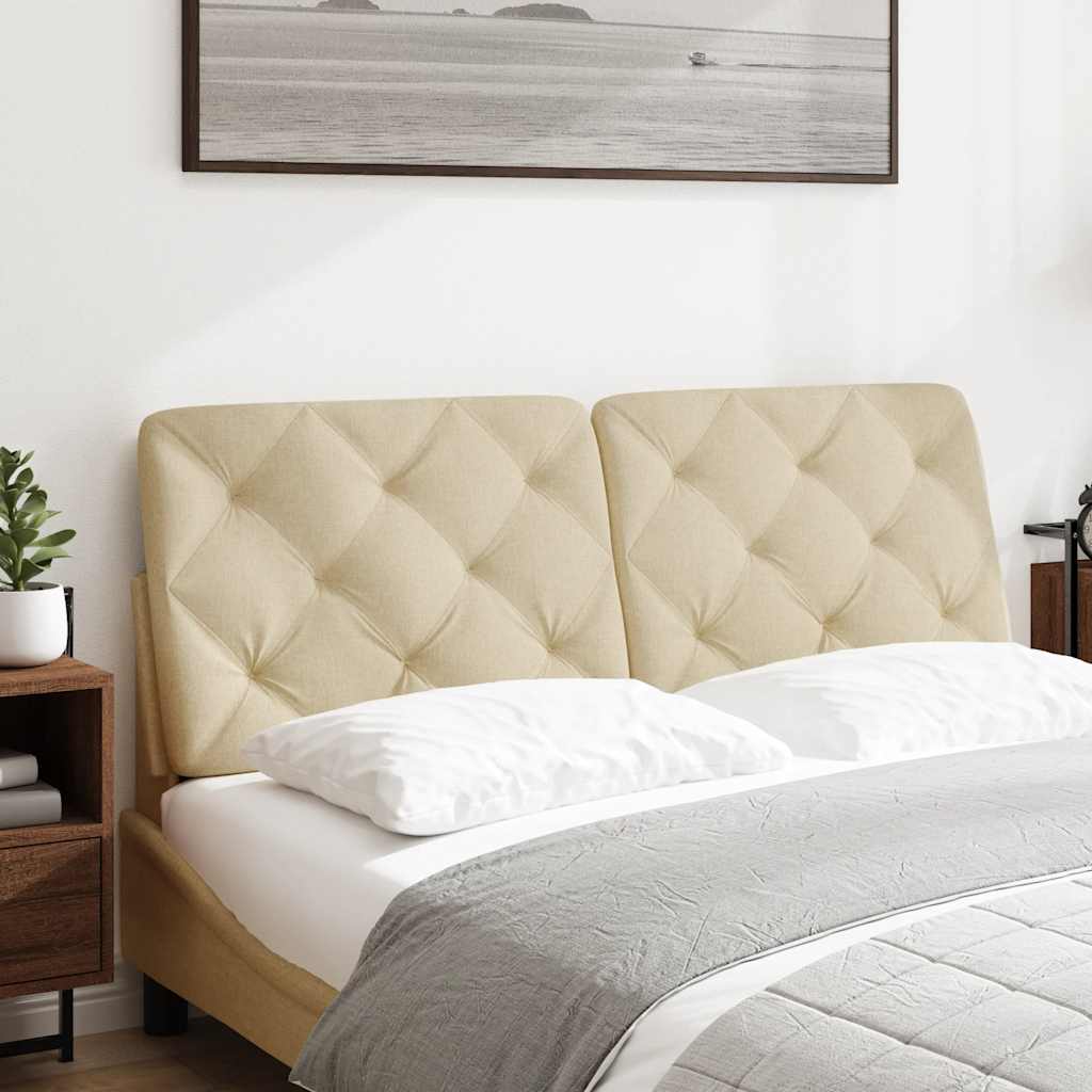 Cuscino Testiera Crema 120 cm in Tessuto