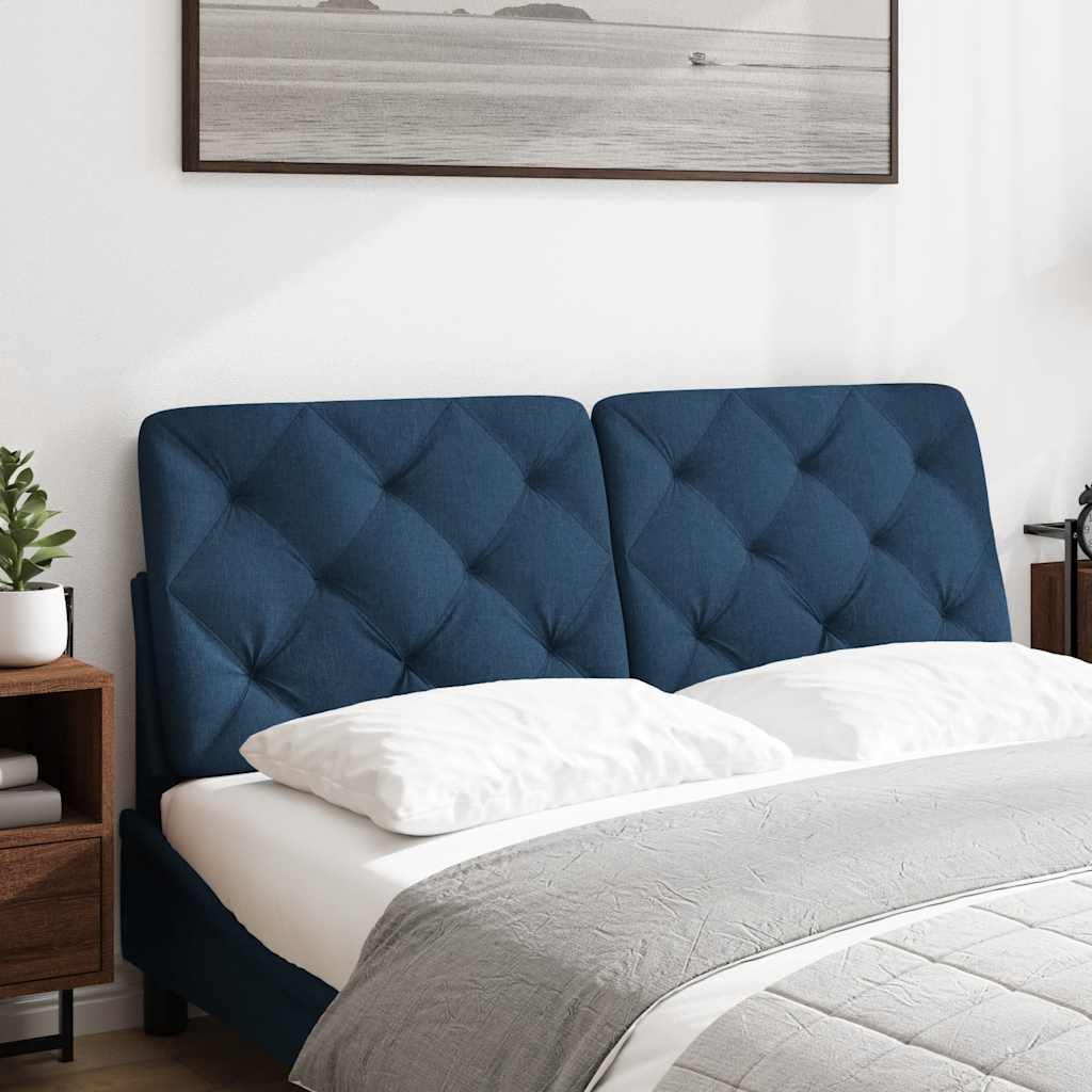 Cuscino Testiera Blu 120 cm in Tessuto