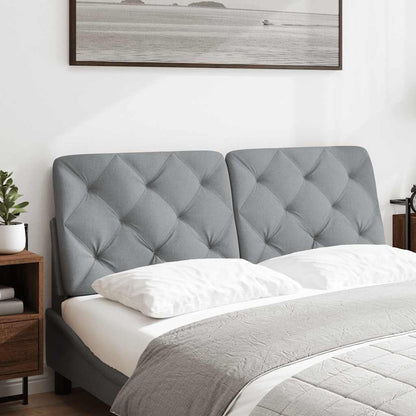 Cuscino Testiera Grigio Chiaro 140 cm in Tessuto