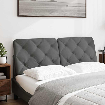 Cuscino Testiera Grigio Scuro 140 cm in Tessuto