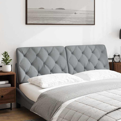 Cuscino Testiera Grigio Chiaro 160 cm in Tessuto