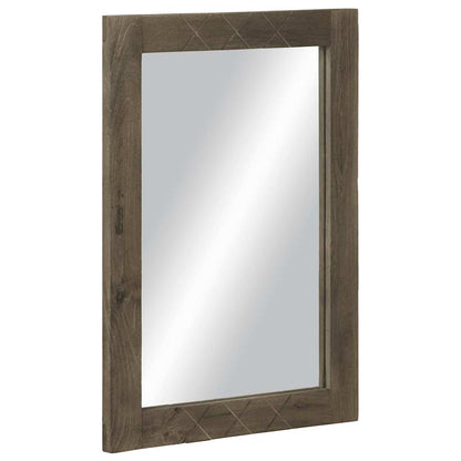 Set Mobili da Bagno 5 pz Nero in Legno Massello di Mango