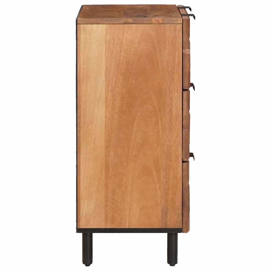 Credenza 2 pcs Finitura Marrone Acacia 60 x 33 x 75 cm