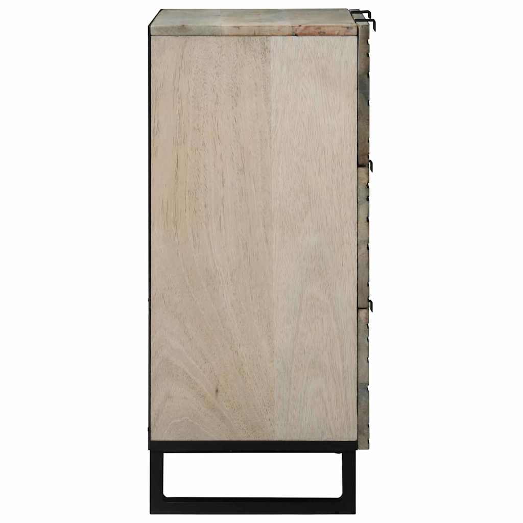 Set di Credenze con cassetto 2 pcs Bianco 60 x 33,5 x 75 cm