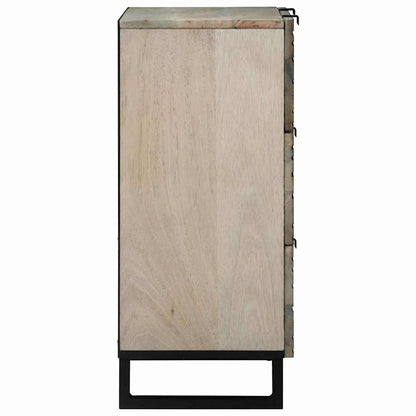 Set di Credenze con cassetto 2 pcs Bianco 60 x 33,5 x 75 cm