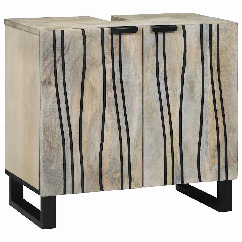 Set di mobili per il bagno 3 pcs Bianco Legno multistrato
