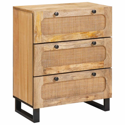 Credenza 2 pcs Marrone 60 x 33 x 75 cm Legno di mango massello