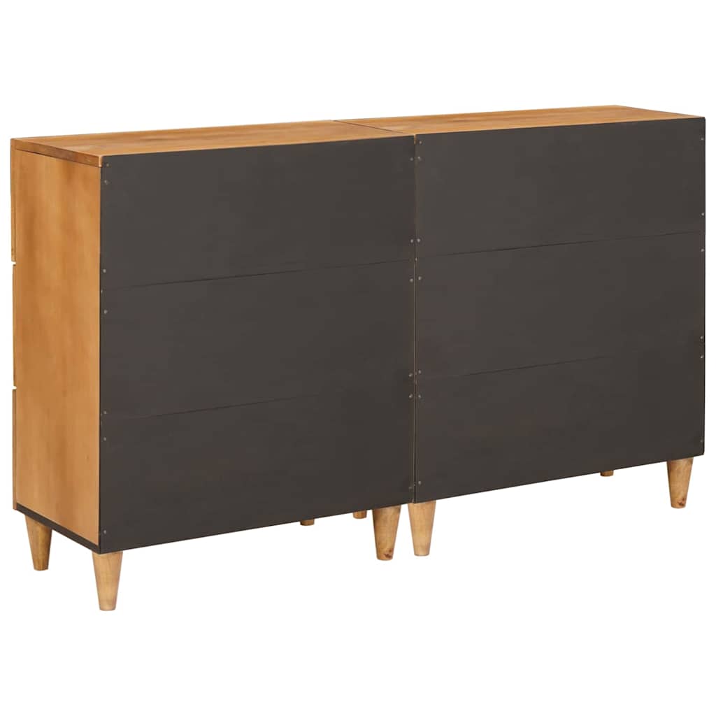 Credenza 2 pcs Marrone 60 x 33 x 75 cm legno massello di mango