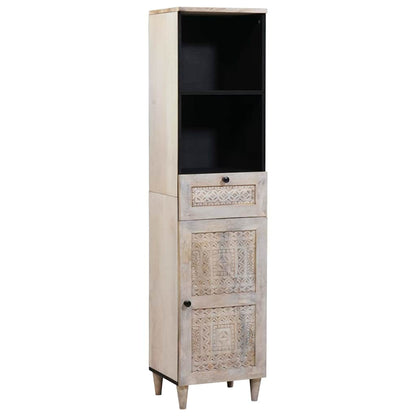 Set di mobili per il bagno 4 pcs Bianco Legno multistrato