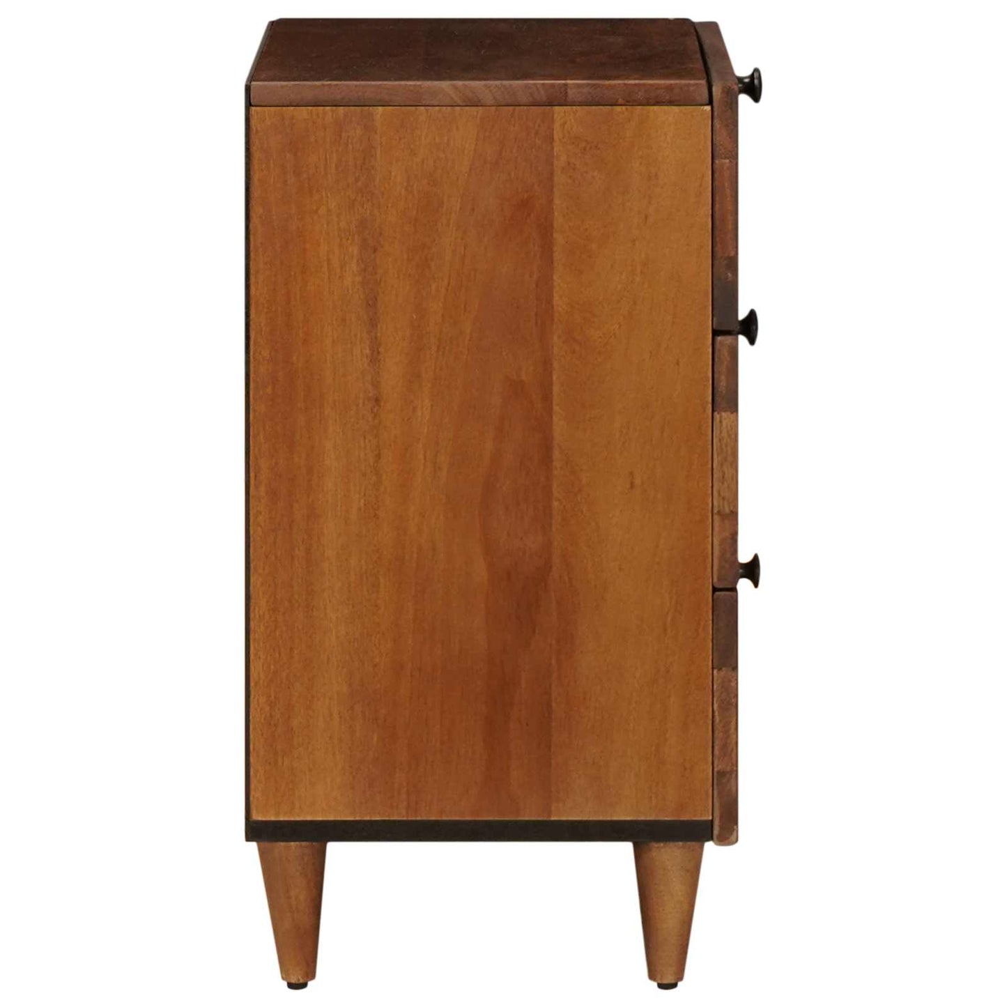 Credenza 2 pcs Noce 60 x 33 x 75 cm Legno di mango massello