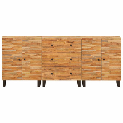 Credenza 3 pcs Marrone 60 x 33 x 75 cm Legno di mango massello