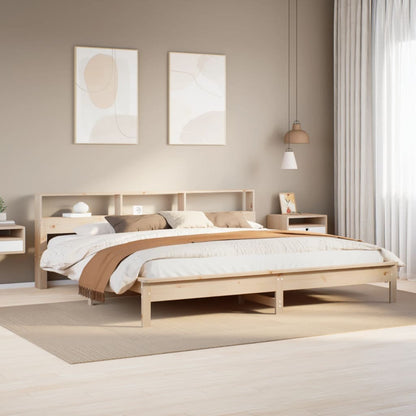 Giroletto senza Materasso 200x200 cm in Legno Massello di Pino