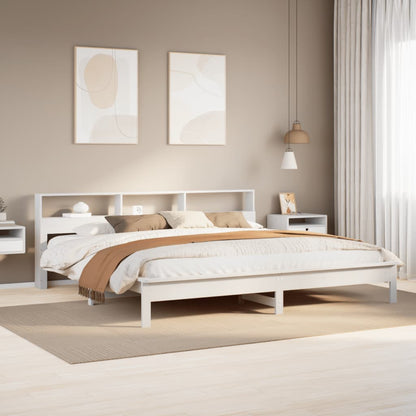 Letto senza Materasso Bianco 180x200 cm Legno Massello di Pino