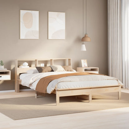 Letto senza Materasso 140x190 cm in Legno Massello di Pino