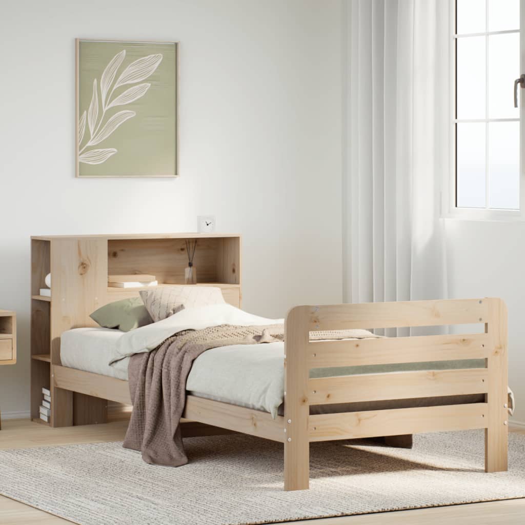 Giroletto senza Materasso 90x200 cm in Legno Massello di Pino
