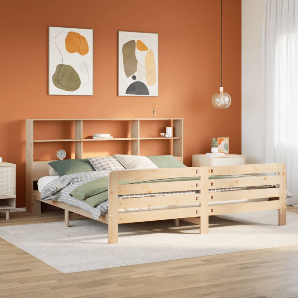 Giroletto senza Materasso 180x200 cm in Legno Massello di Pino