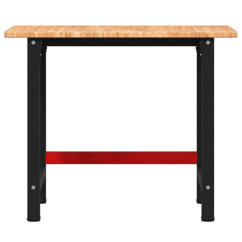 Banco Lavoro Marrone Chiaro 100x60x81,5cm Legno Massello Rovere