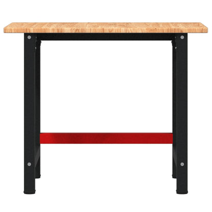 Banco Lavoro Marrone Chiaro 100x60x81,5cm Legno Massello Rovere
