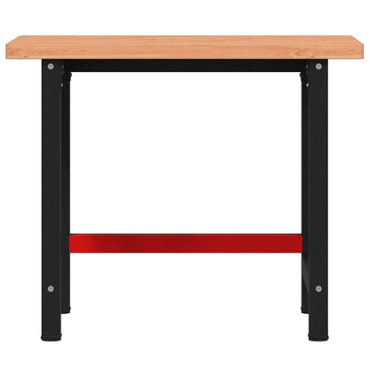 Banco Lavoro 100x60x83 cm Legno Massello Faggio Rettangolare