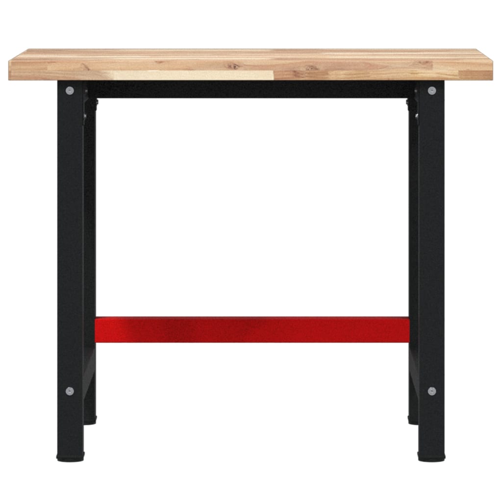 Banco da Lavoro 100x60x83 cm Legno Massello Acacia Rettangolare