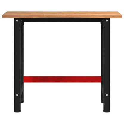 Banco Lavoro Marrone Chiaro 100x60x81,5cm Legno Massello Rovere