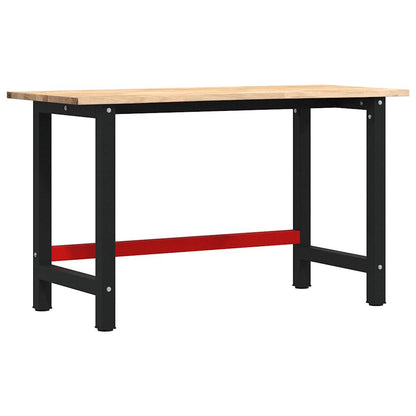 Banco Lavoro 140x60x81,5 cm Legno Massello Rovere