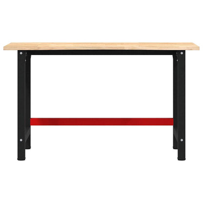 Banco Lavoro 140x60x81,5 cm Legno Massello Rovere