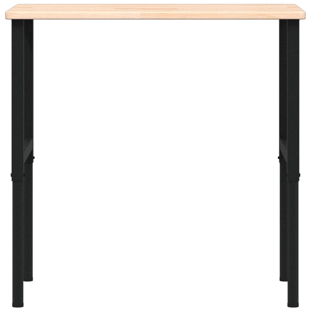 Banco da Lavoro 100x60x(71,5-98) cm Legno Rovere Rettangolare