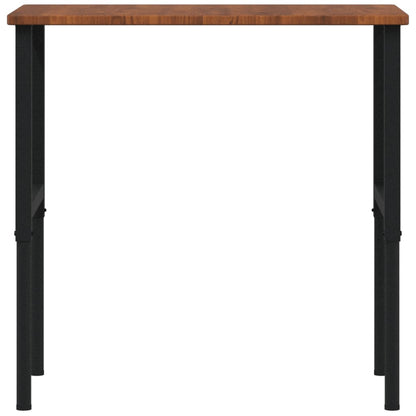 Banco Lavoro Marrone Scuro 100x60x(71,5-98) cm Legno di Rovere