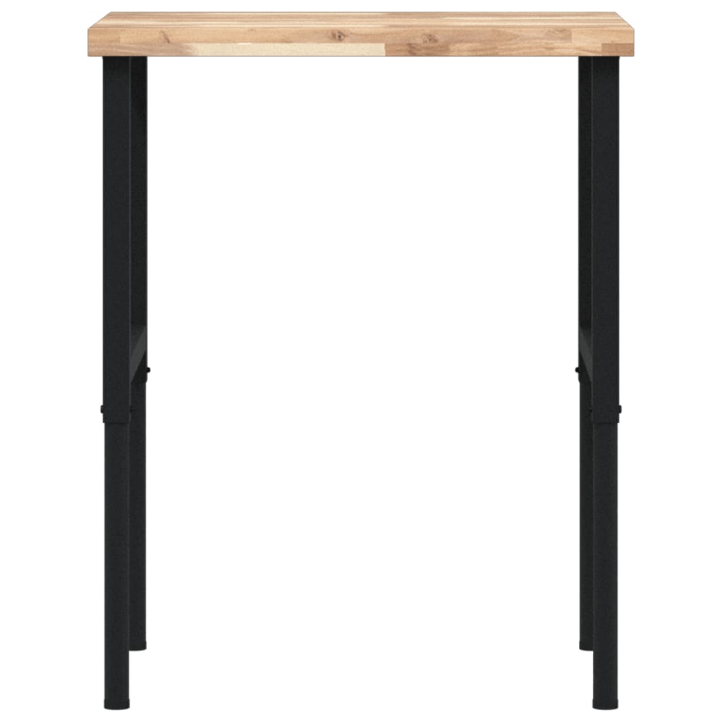 Banco Lavoro 80x60x(73-99,5) cm Legno di Faggio Rettangolare
