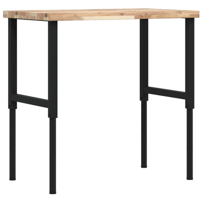 Banco Lavoro 100x60x(73-99,5) cm Legno di Acacia Rettangolare