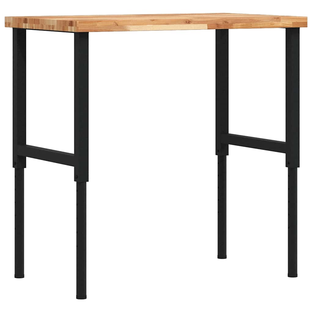 Banco Lavoro 100x60x(73-99,5) cm Legno di Acacia Rettangolare