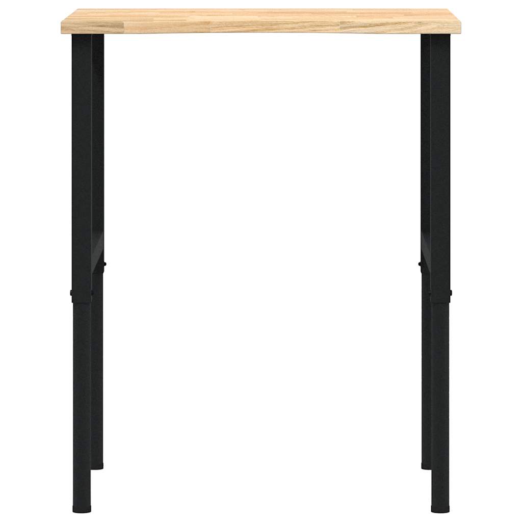 Banco da Lavoro 80x60x(71,5-98) cm Legno Massello Rovere